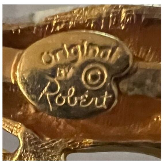 Original by Robert Vintage Brooch Yellow Roadrunner Jewelry Pin Signed - Picture 8 of 10
